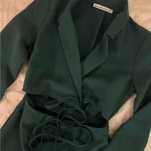 Abercrombie & Fitch Teal Open Blazer